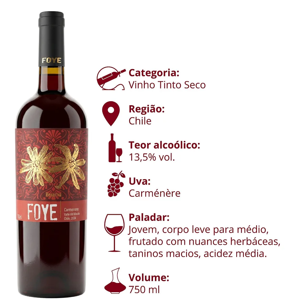 Foye Reserva Carmenere 2024 — foto 3