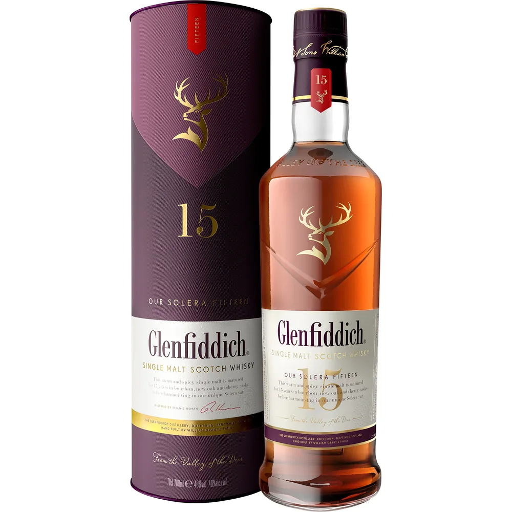 Glenfiddich 15 Anos Whisky Escocês Single Malt 750 ml