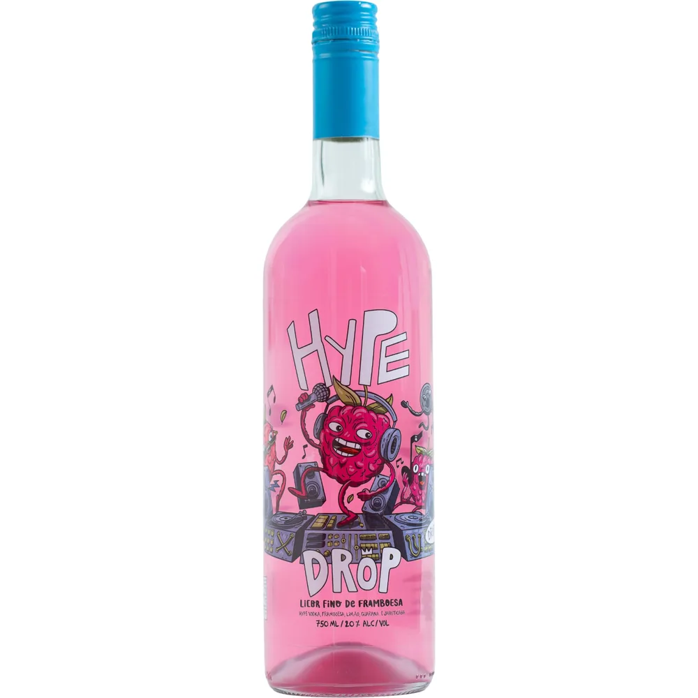 Licor Fino de Framboesa Hype Drop, 750ml