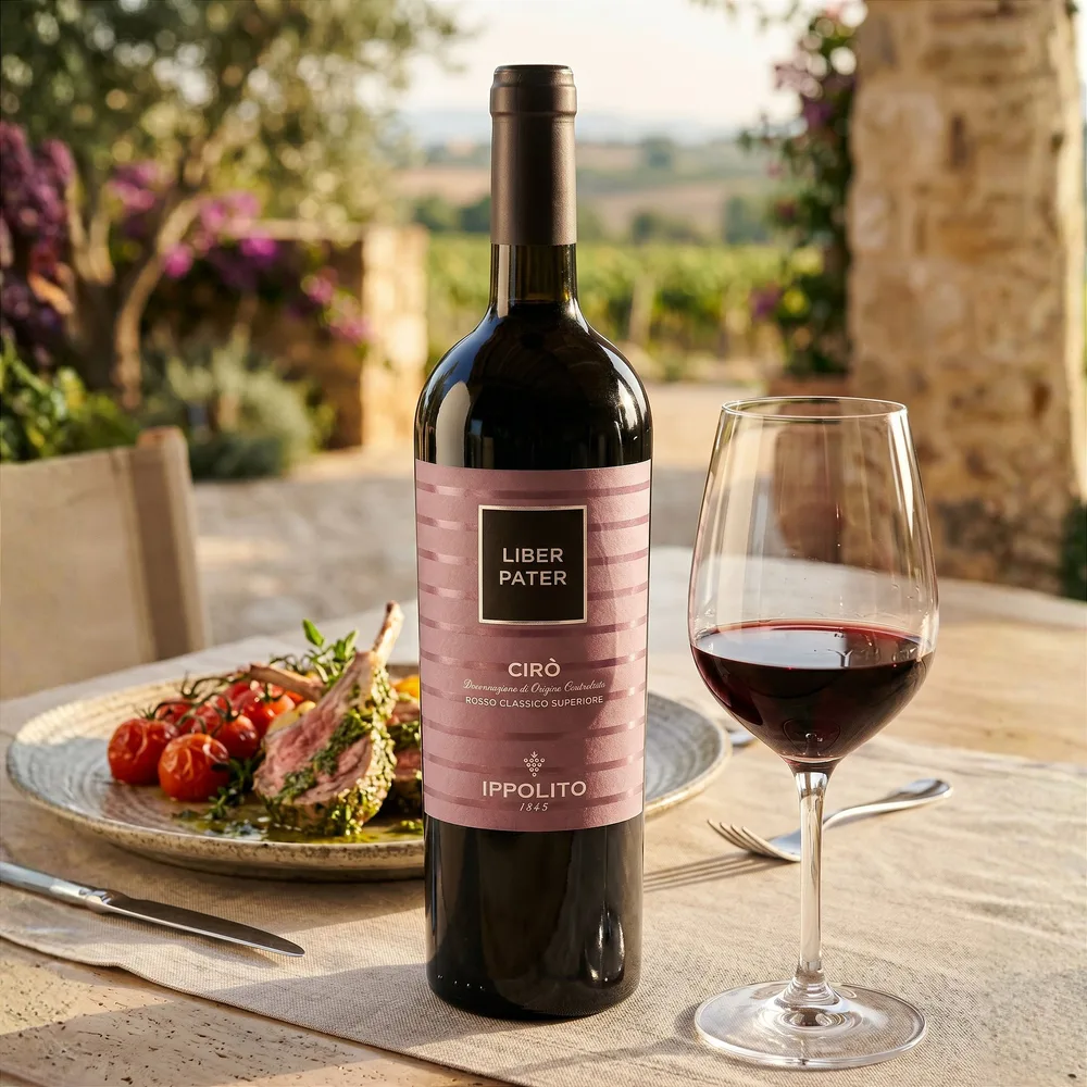 Tinto Cirò Rosso Gaglioppo DOC Classico Superiore Liber Pater 750 ml — foto 6