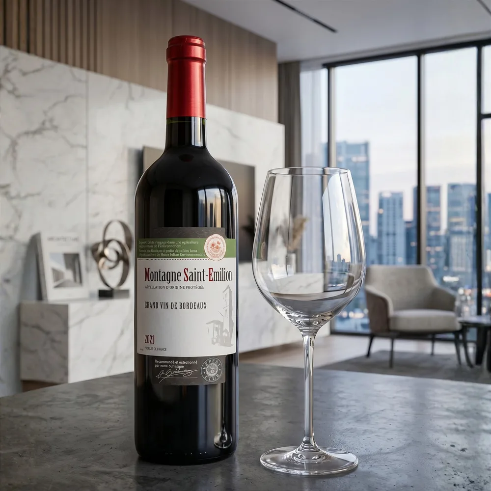 Tinto Merlot Montagne Saint-Émilion AOP Expert Club 750 ml — foto 2