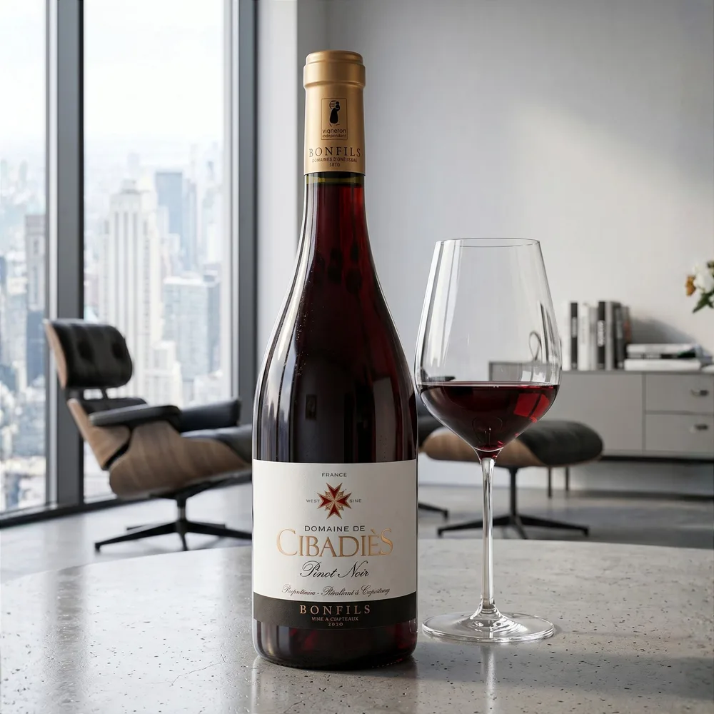 Tinto Pinot Noir IGP Pays d’Oc Domaine de Cibadiès Bonfils 750 ml — foto 2