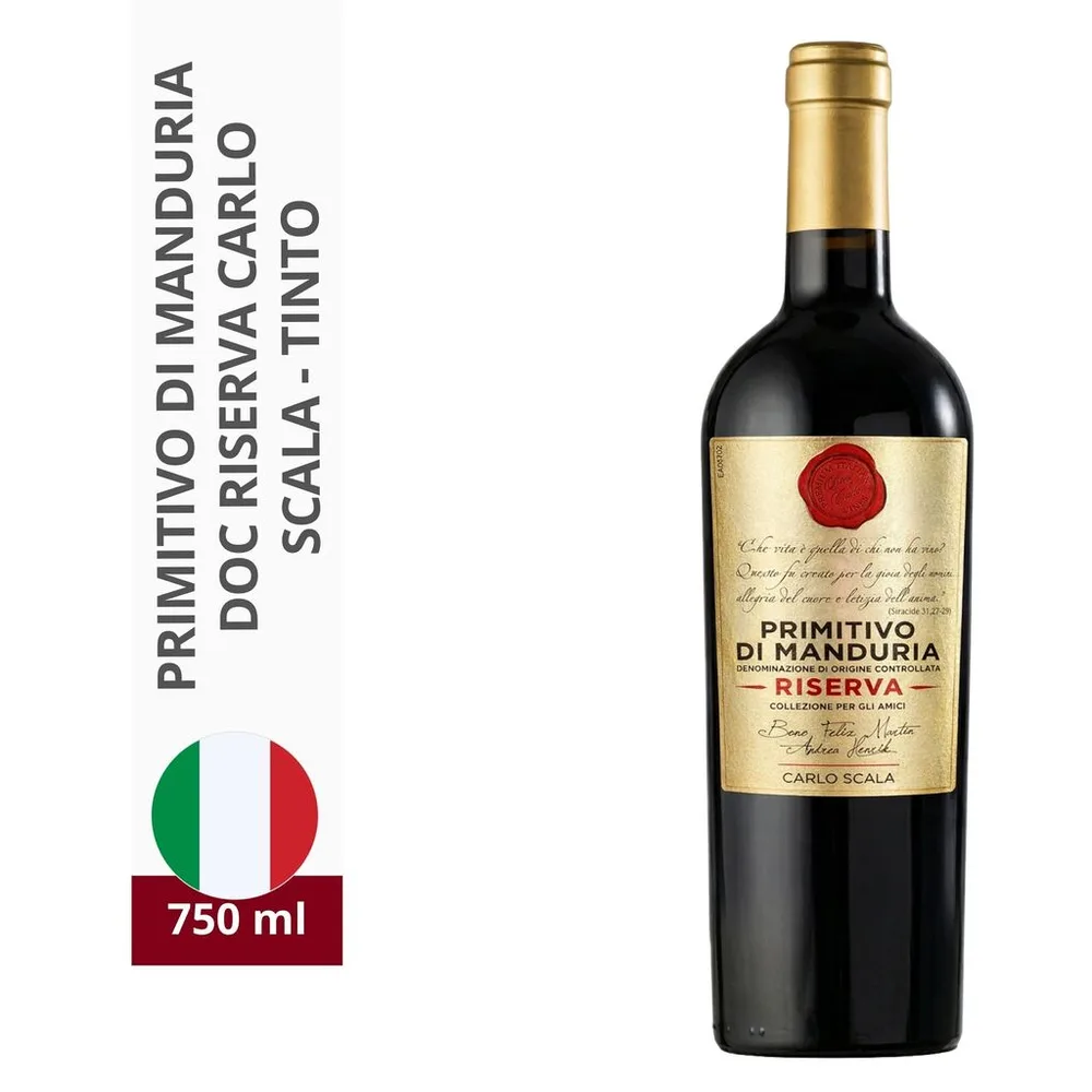 Tinto Primitivo di Manduria Riserva DOC Carlo Scala 750 ml — foto 5