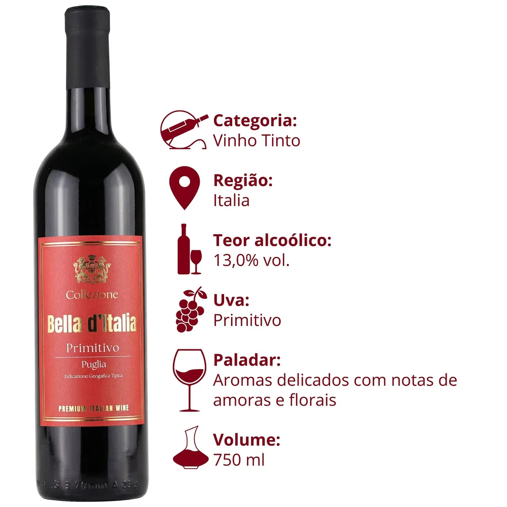 Tinto Primitivo Puglia IGT - Collezione Bella d'Italia — foto 3