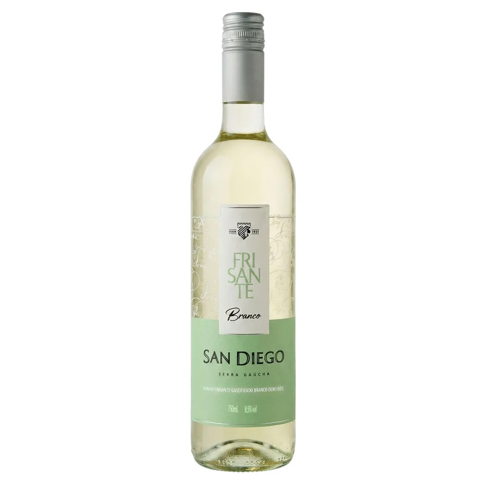 Vinho Frisante Branco Demi-Sec San Diego 750 ml