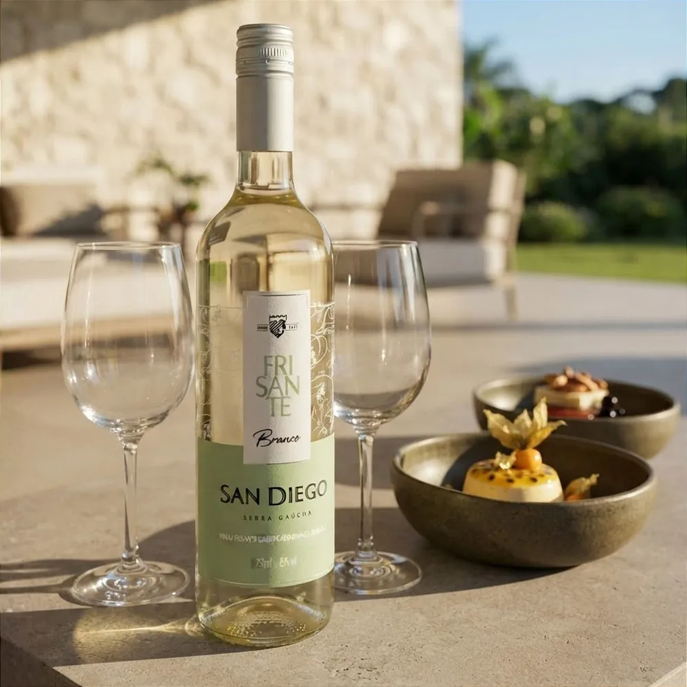 Vinho Frisante Branco Demi-Sec San Diego 750 ml — foto 4