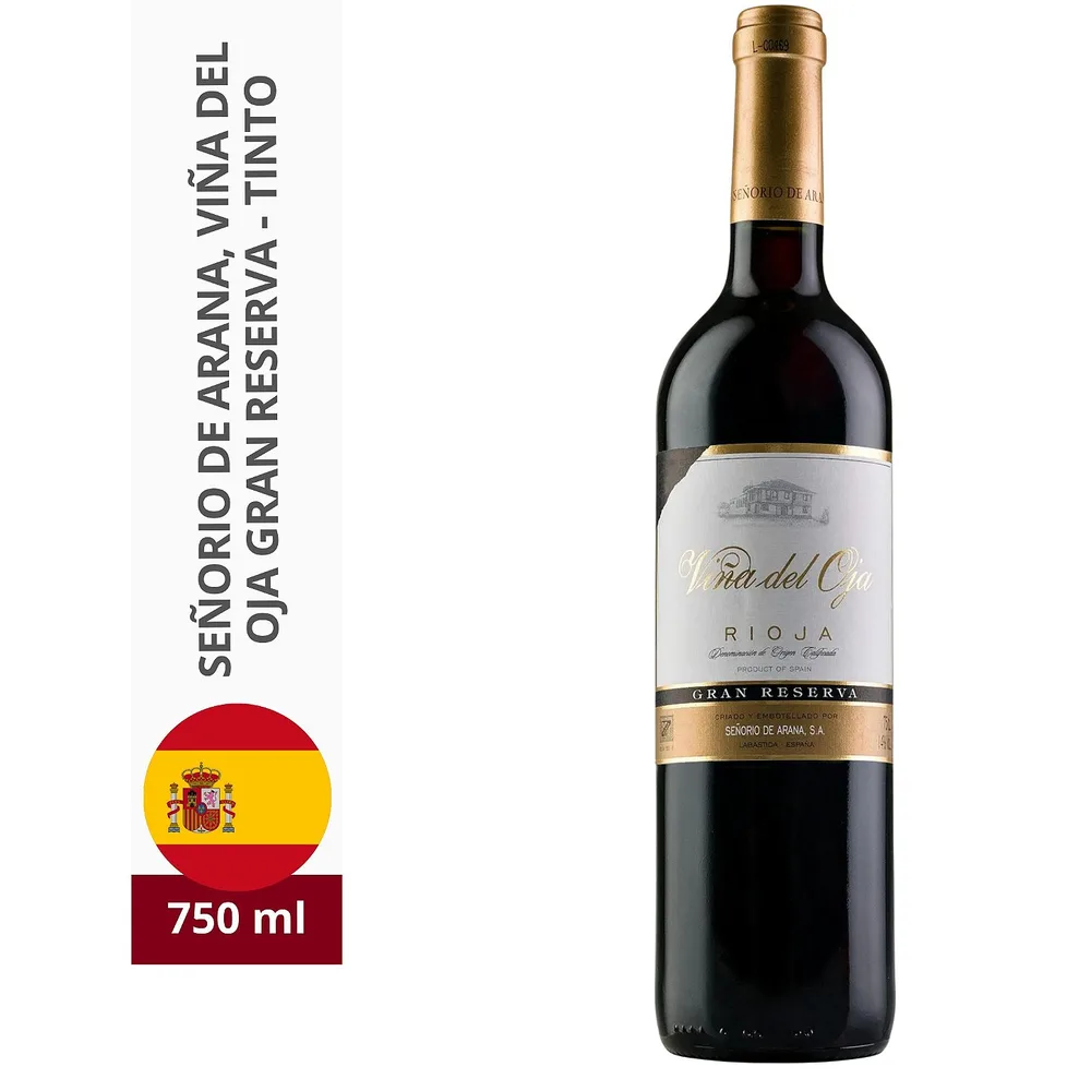 Vinho Tinto Viña del Oja Gran Reserva 2017 750ml — foto 5