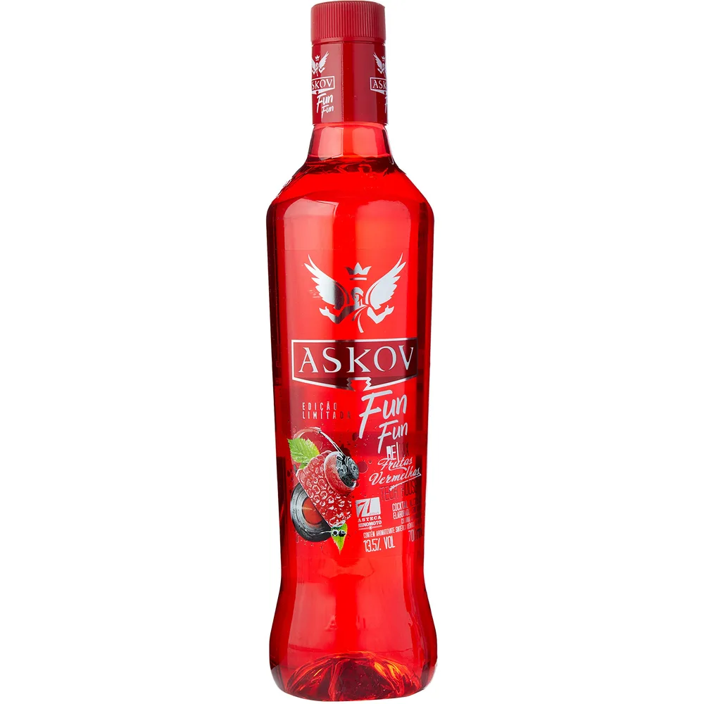 Vodka Askov Frutas Vermelhas 700 Ml