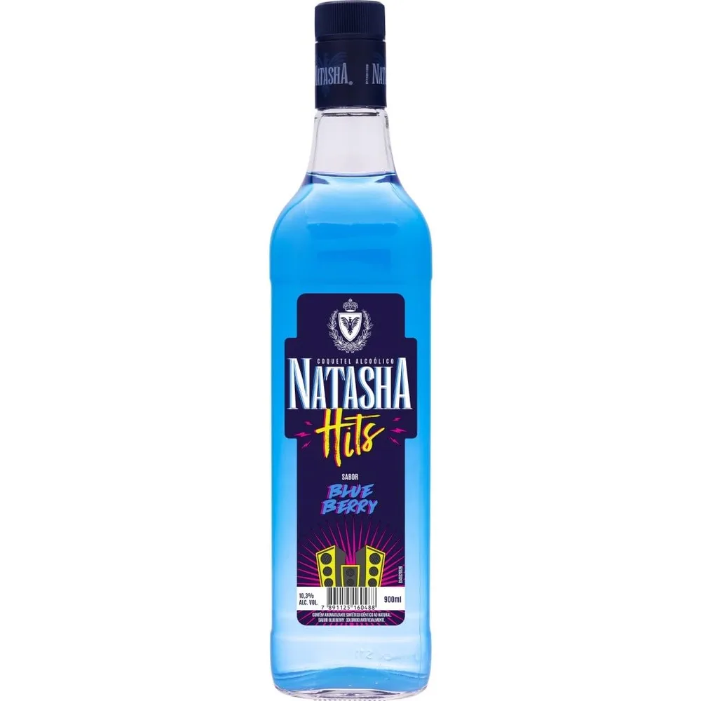 Vodka de Mirtilo Natasha Hits, 900ml