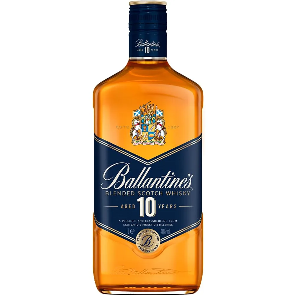 Whisky Escocês Blended 10 Anos Ballantine's Garrafa 1l