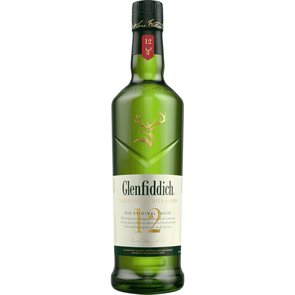 WHISKY ESCOCÊS GLENFIDDICH 750ML 12Y