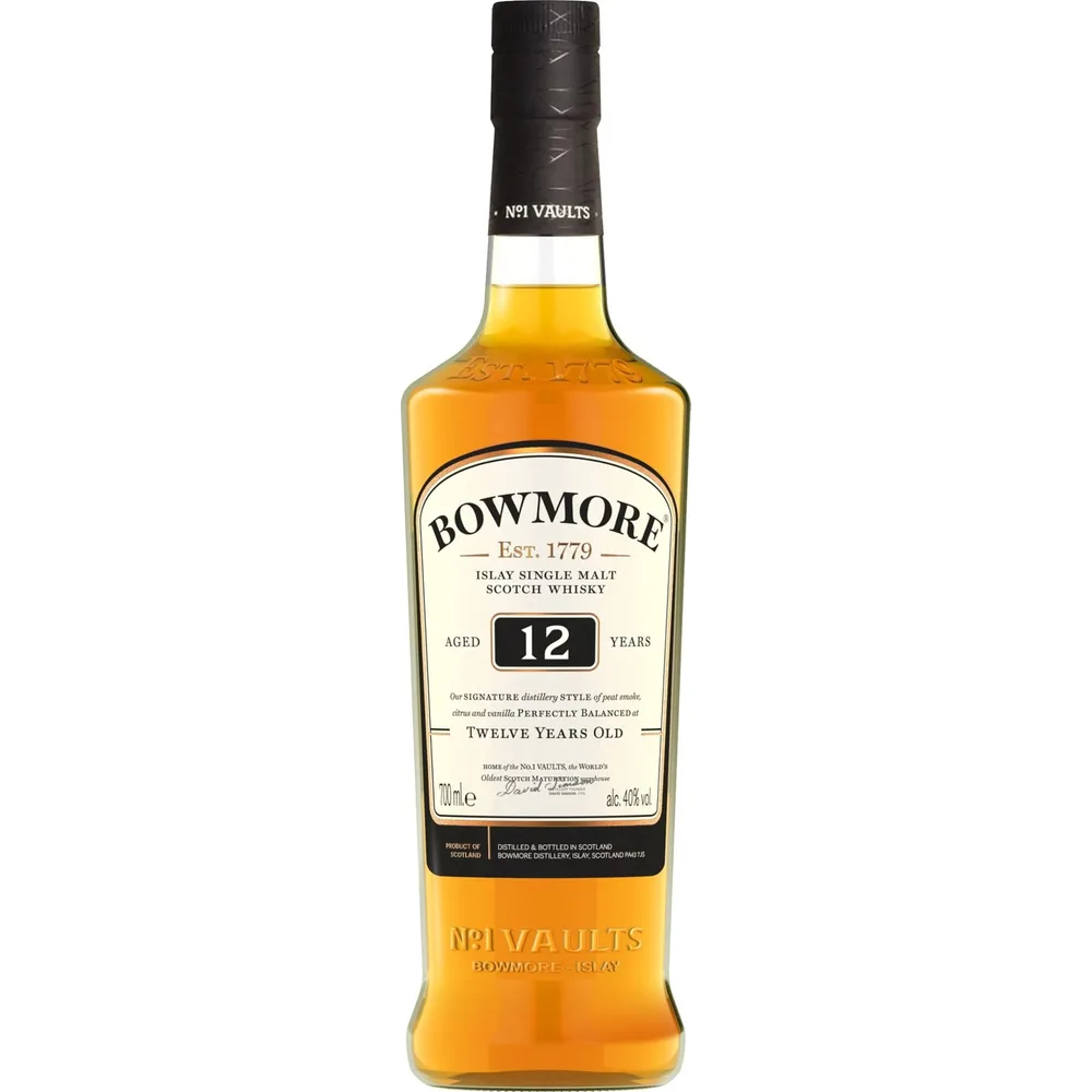 Whisky Scotch Bowmore 12 anos, 750ml