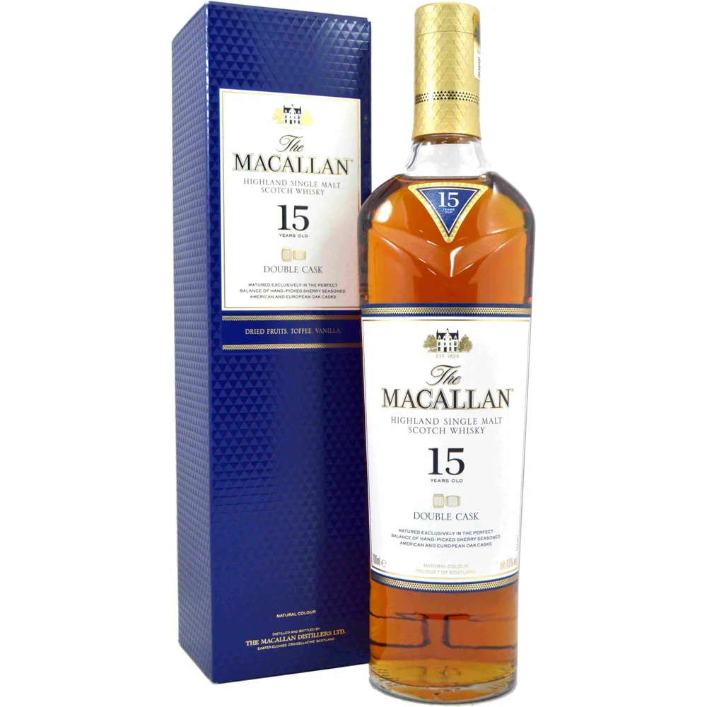 Whisky The Macallan Double Cask 15 Anos Single Malt Scotch Whisky Escocês 700ml