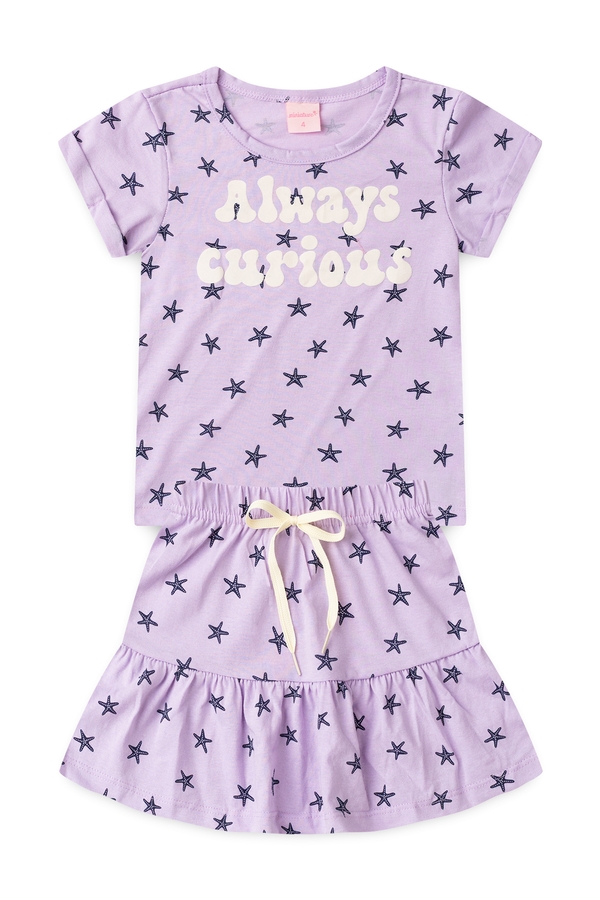 Conjunto Infantil Feminino Sempre Curiosa