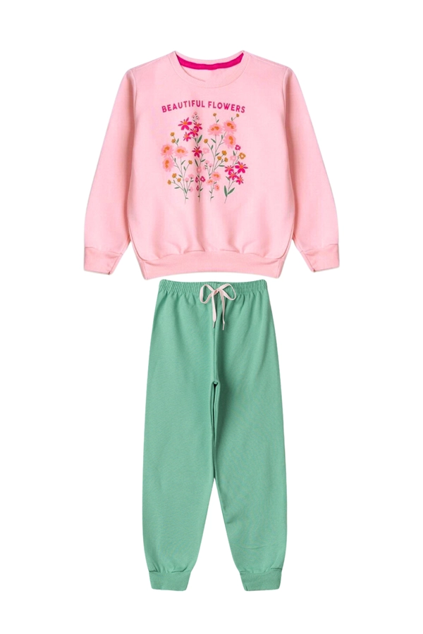 CONJUNTO FEMININO INFANTIL BEAUTIFUL FLOWERS