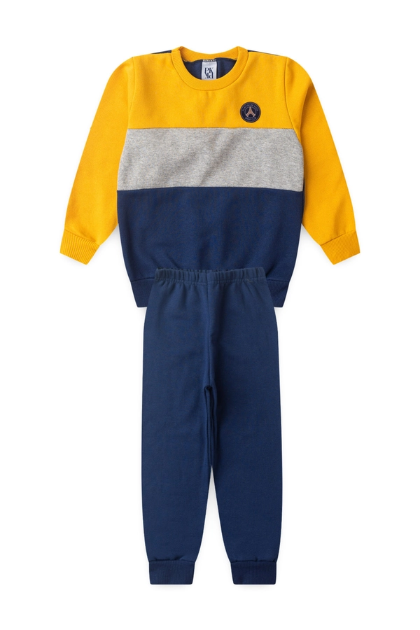 Conjunto Infantil Masculino Trio Mágico de Cores