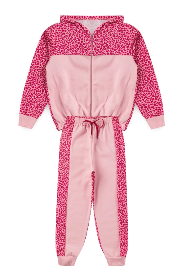 CONJUNTO INFANTIL FEMININO ONCINHA ROSADA