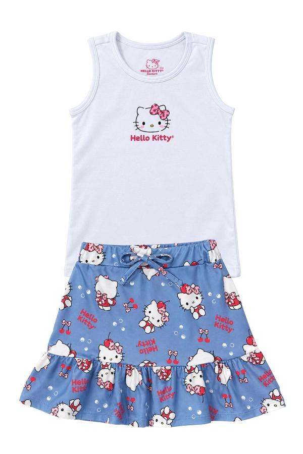 Conjunto Feminino Infantil Cerejinhas da Hello Kitty - Hello Kitty