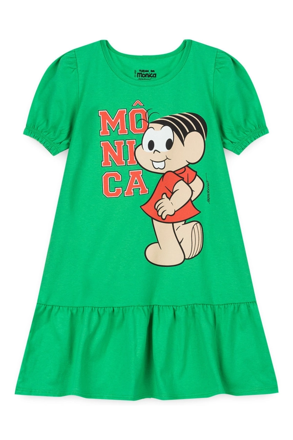 Vestido Infantil Cheia de Charme - Turma da Mônica