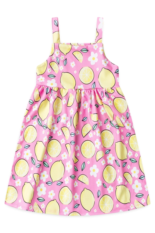 Vestido Feminino Infantil Doce Limonada