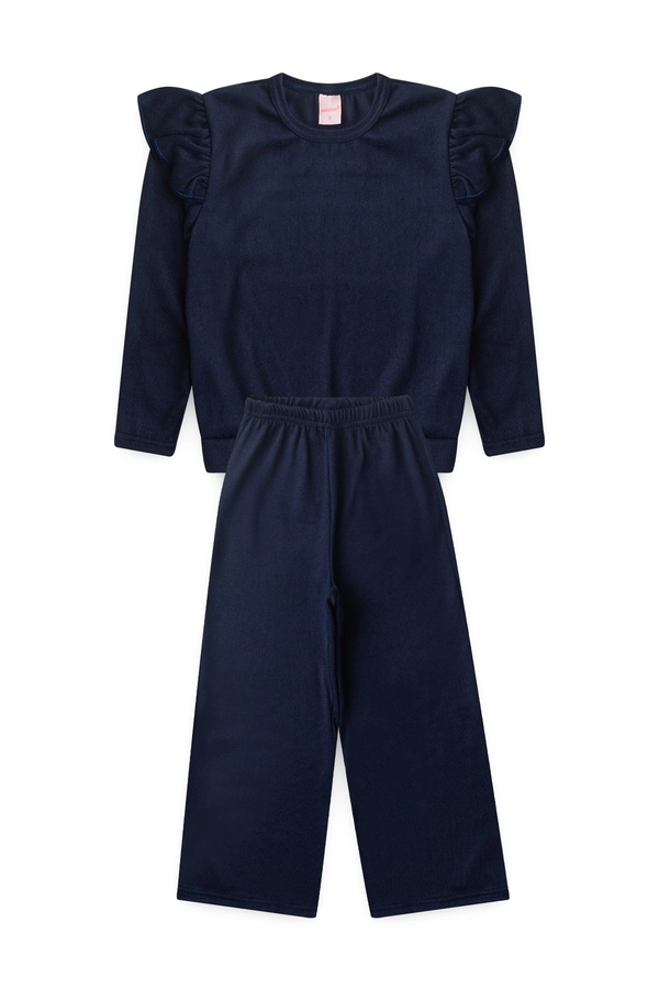 CONJUNTO FEMININO INFANTIL INVERNO ACONCHEGANTE