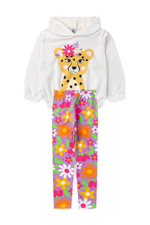 CONJUNTO FEMININO INFANTIL ONCINHA DA NATUREZA