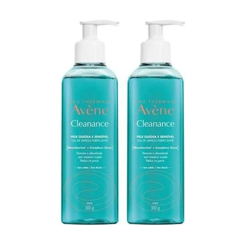 Avène Cleanance Kit com 2 Unidades – Gel de Limpeza Facial – 300g