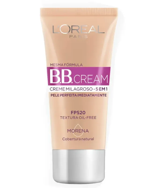 Base BB Cream L’Oréal Paris 5 em 1 Dermo Expertise Cor Morena FPS 20 30ml