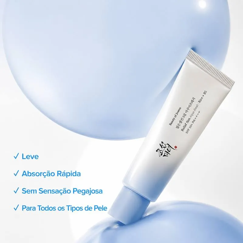 Beauty of Joseon Protetor Solar Hidratante FPS50+ Rice + B5