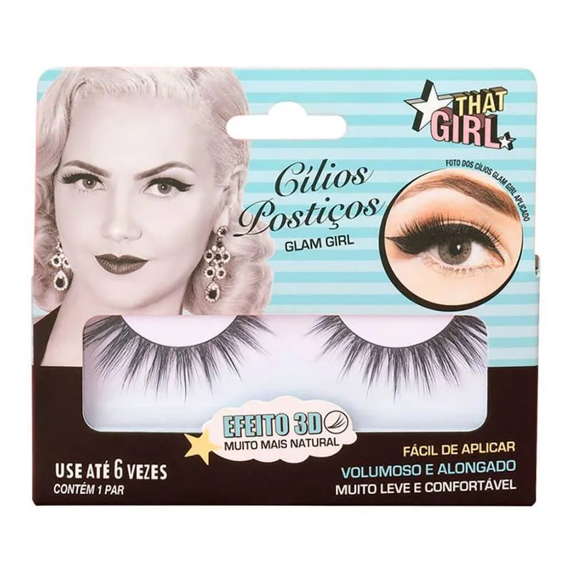Cílios Postiços That Girl 3D Glam Girl