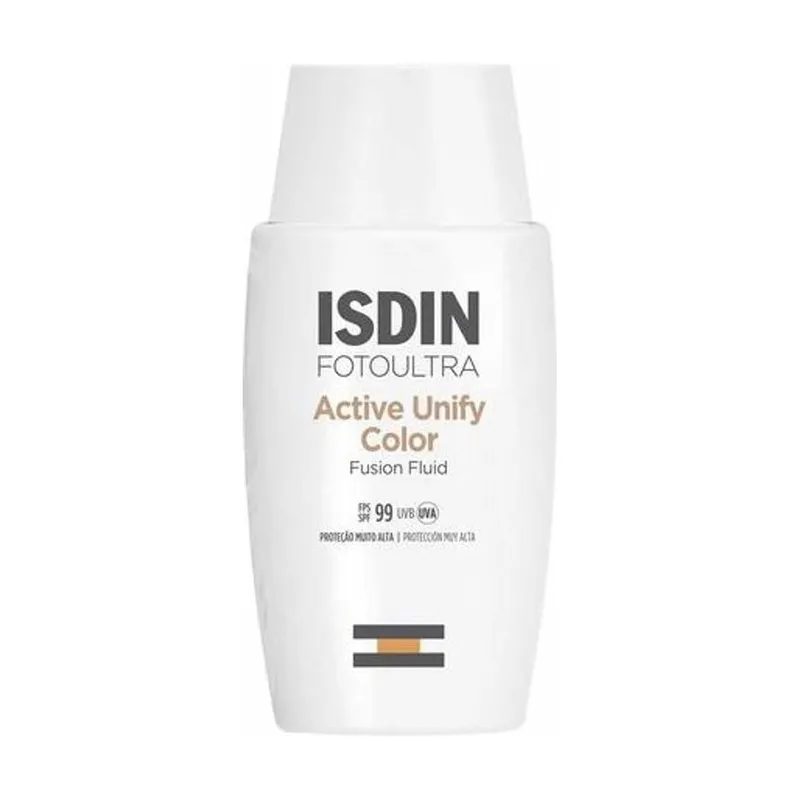 Clareador Facial Com Cor Isdin - FotoUltra Active Unify Fusion Fluid Color FPS 99