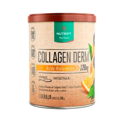 Colágeno Collagen Derm Nutrify sabor Laranja 330g