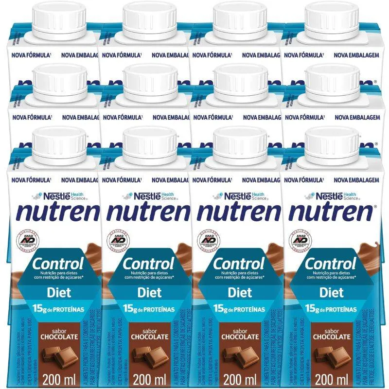 Complemento Alimentar Nutren Control Chocolate 200Ml 12 Unidades