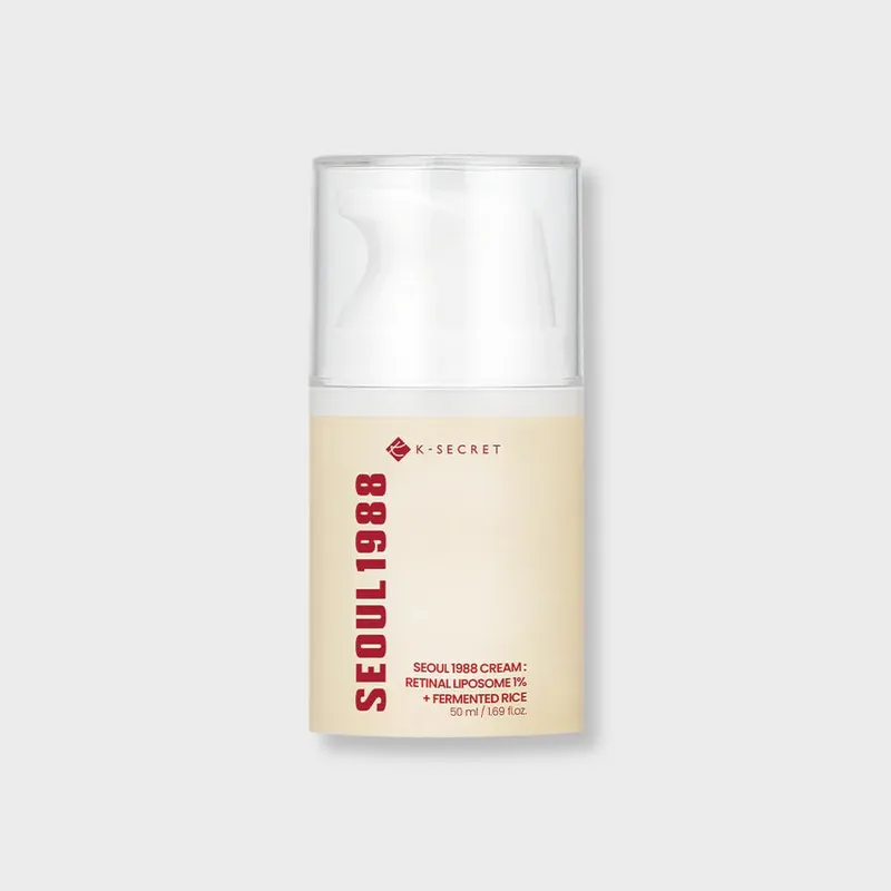 Creme com Retinal 1% e Arroz Fermentado K-Secret Seoul 1988
