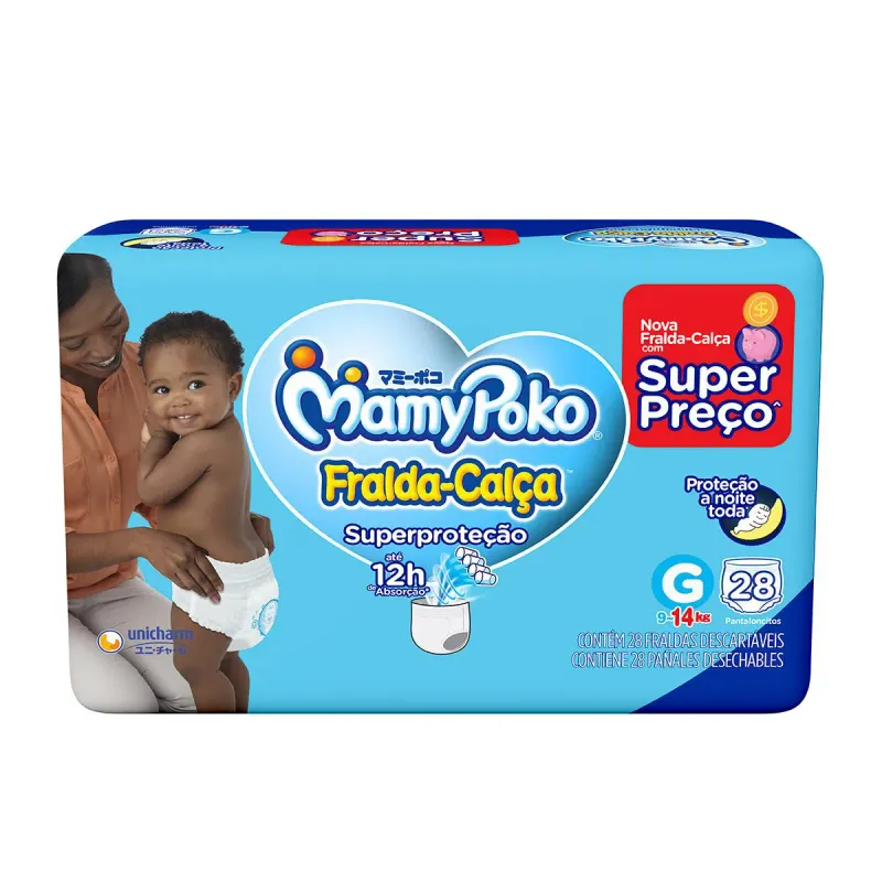 Fralda Calça MamyPoko Super Proteção G 28 Unidades