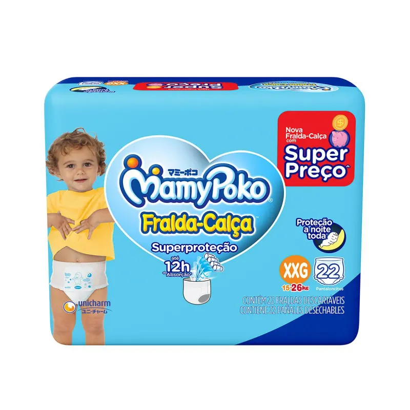 Fralda Calça MamyPoko Super Proteção XXG 22 Unidades