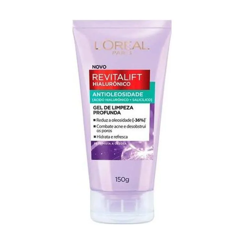 Gel de Limpeza Antioleosidade L'Oréal Paris Revitalift Hiaurônico