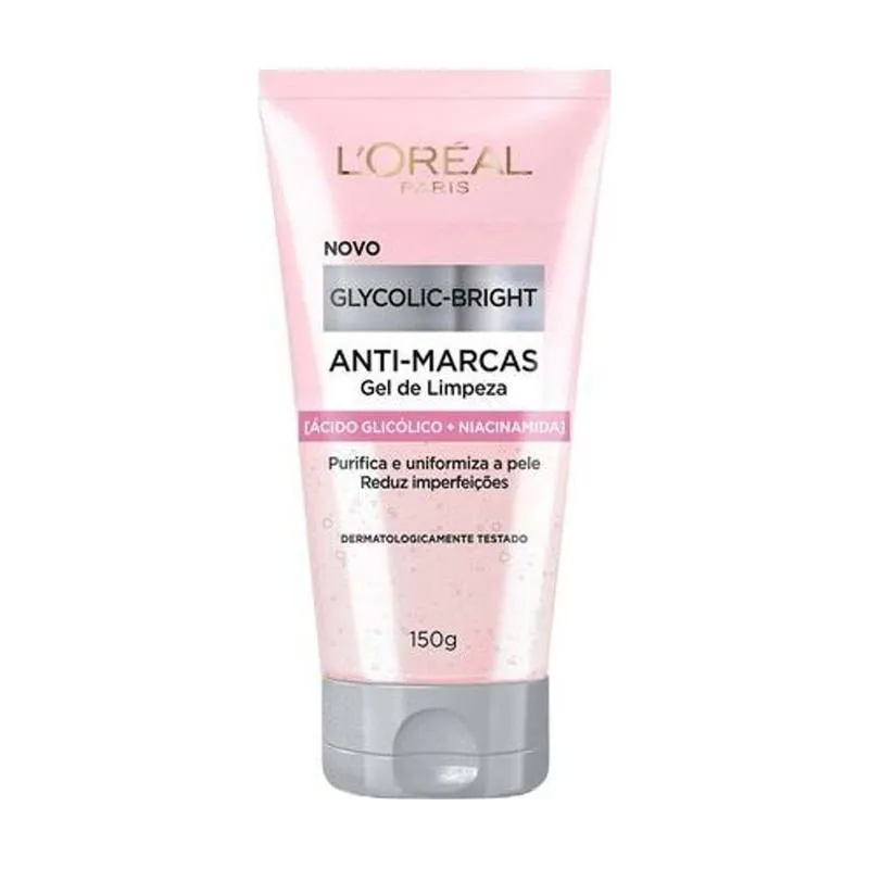Gel de Limpeza Facial Anti-Marcas L'Oréal Paris - Glycolic Bright