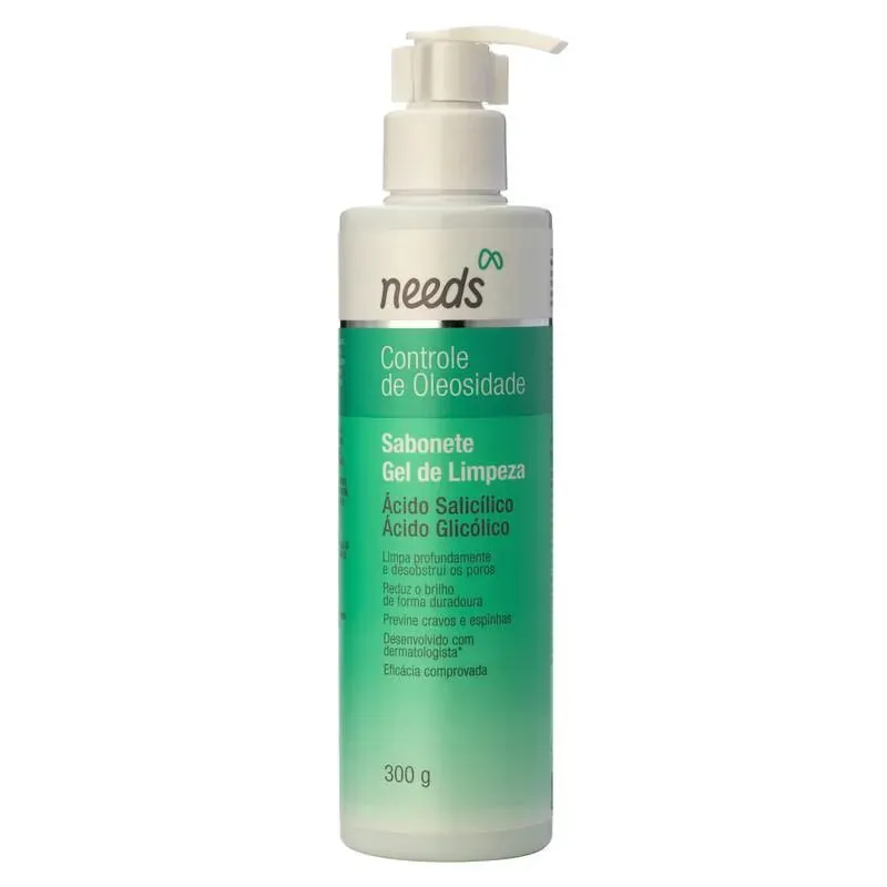 Gel de Limpeza Facial Needs Controle de Oleosidade 300g