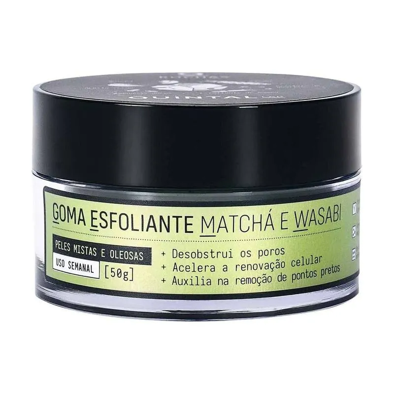 Goma Esfoliante Facial Quintal Matcha e Wasabi