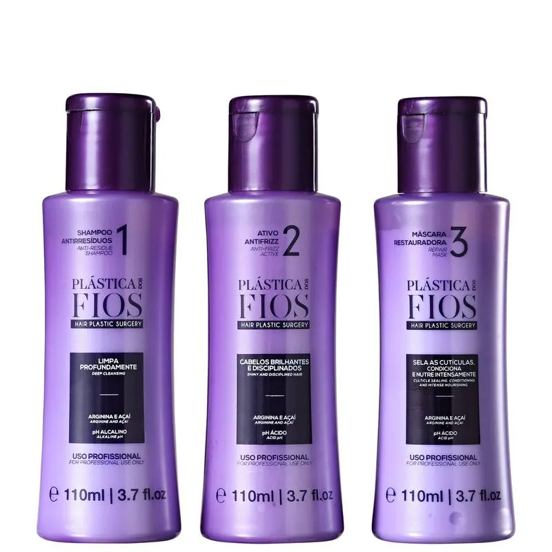 Kit Cadiveu Professional Plástica dos Fios Trio (3 Produtos)