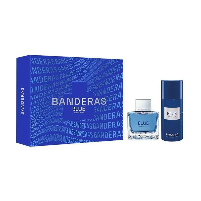 Kit Coffret Banderas Blue Seduction Masculino Eau de Toilette
