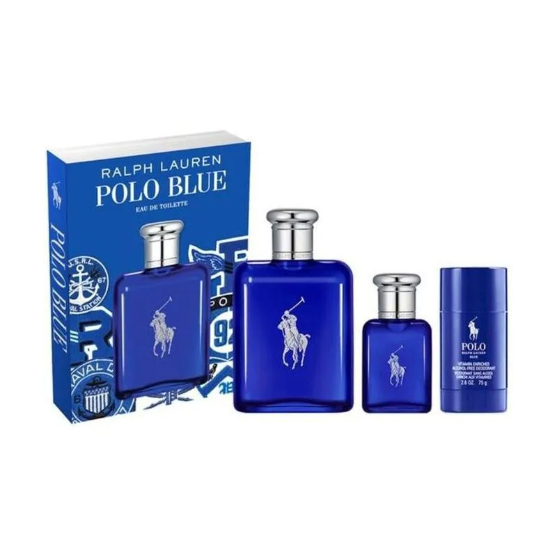 Kit Coffret Ralph Lauren Polo Blue Masculino Eau de Toilette