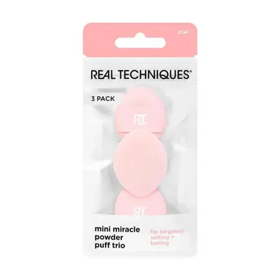Kit com 3 Esponjas Mini para Pó Real Techniques