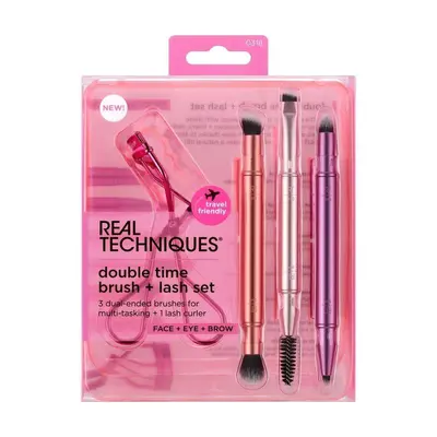 Kit de Pincéis e Curvex Real Techniques Conjunto Essentials