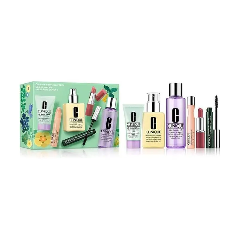 Kit Essenciais de Skincare e Maquiagem Clinique