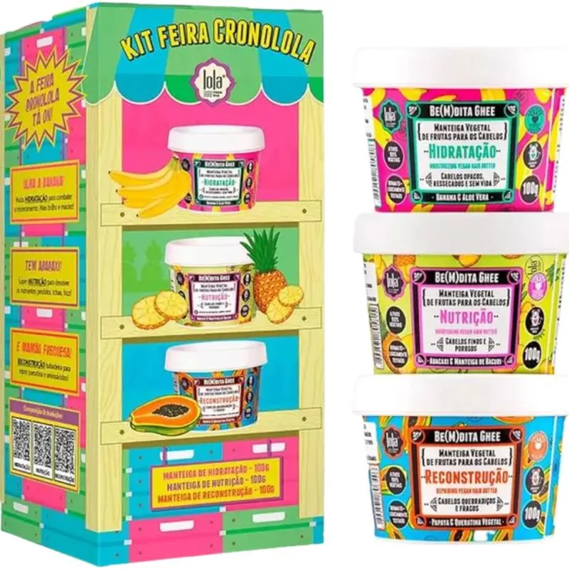 Kit Feira Cronolola Lola Manteigas Be(m)dita Ghee 3x100g