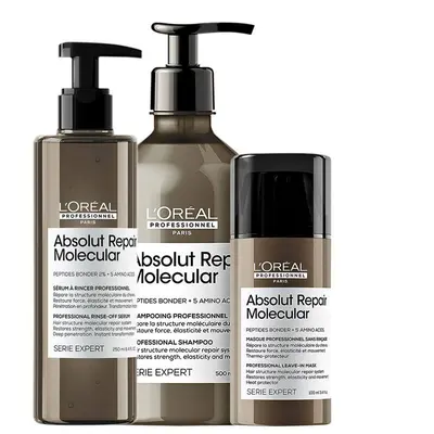 Kit L’Oréal Professionnel Absolut Repair Molecular Super (3 Produtos)