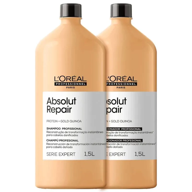 Kit L’Oréal Professionnel Serie Expert Absolut Repair Gold Quinoa + Protein Salon Duo (2 Produtos)