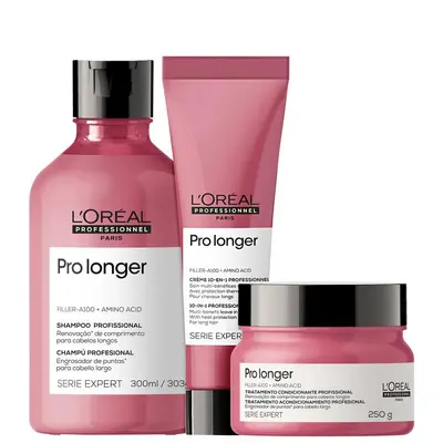 Kit L’Oréal Professionnel Serie Expert Pro Longer Preenchimento de Pontas (3 Produtos)